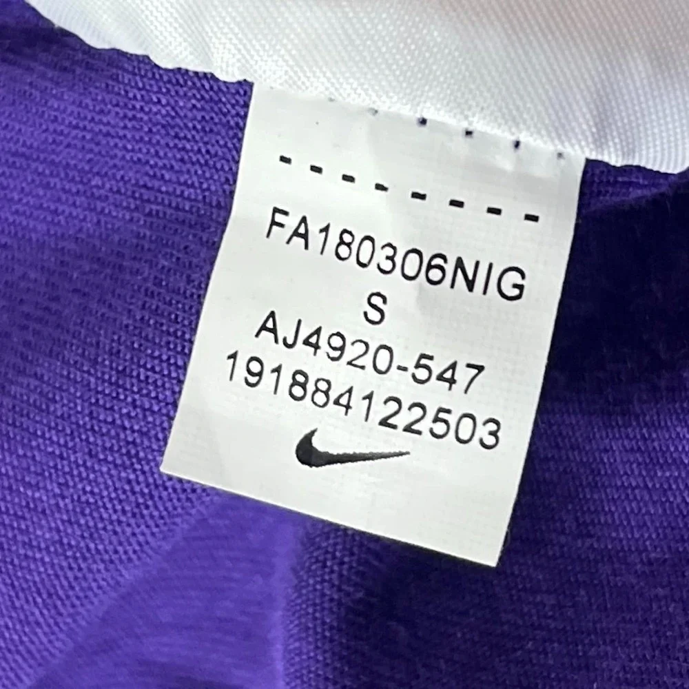 NEW Nike NBA Sacramento Kings Mens Purple Dri-Fit Long Sleeve Tee Shirt Size S